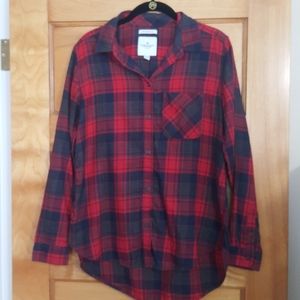 American Eagle Outfitters Red Plaid Flannel